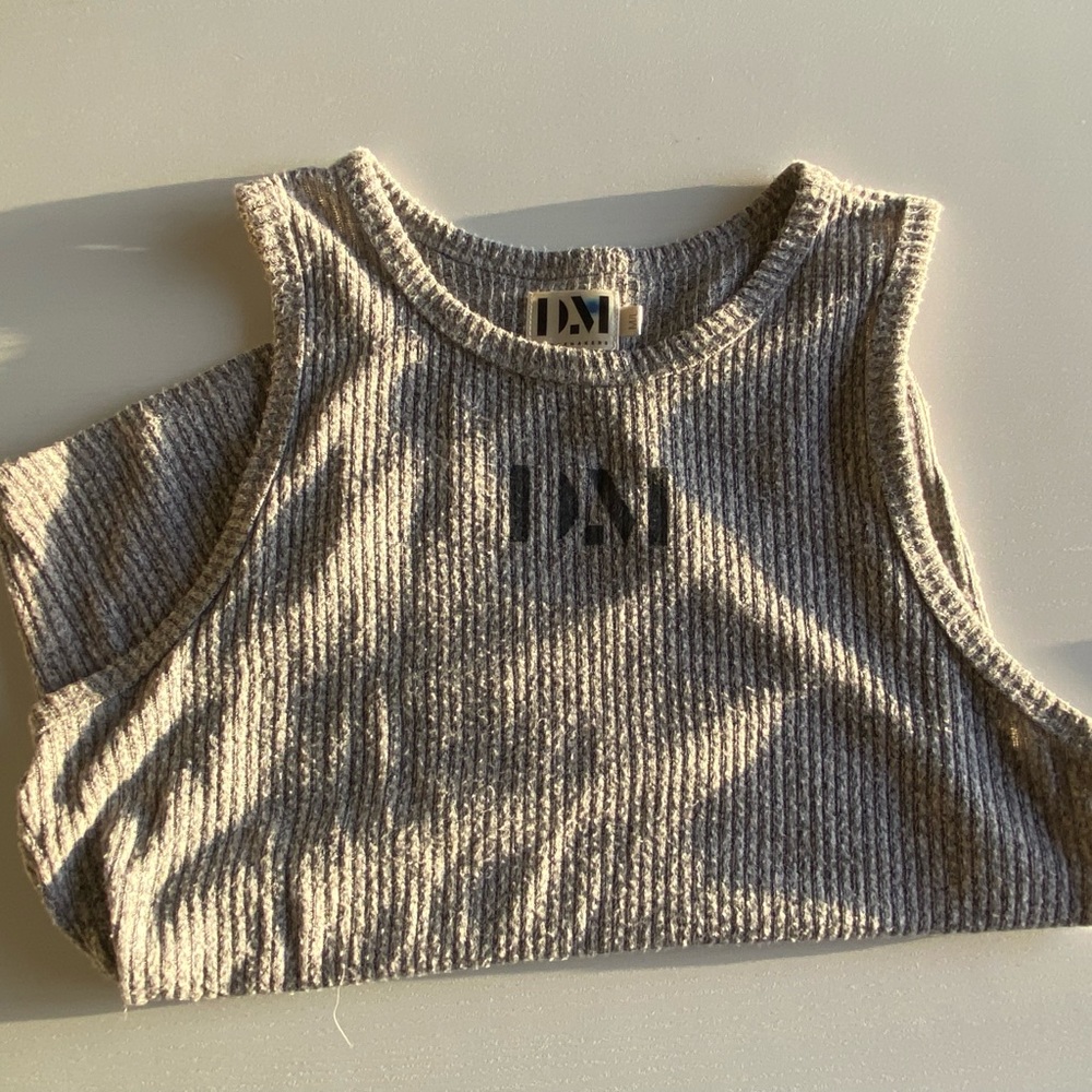 DM Dance Makers Womens Medium Grey Tank Top